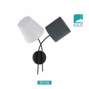 2 head Wall Light Black