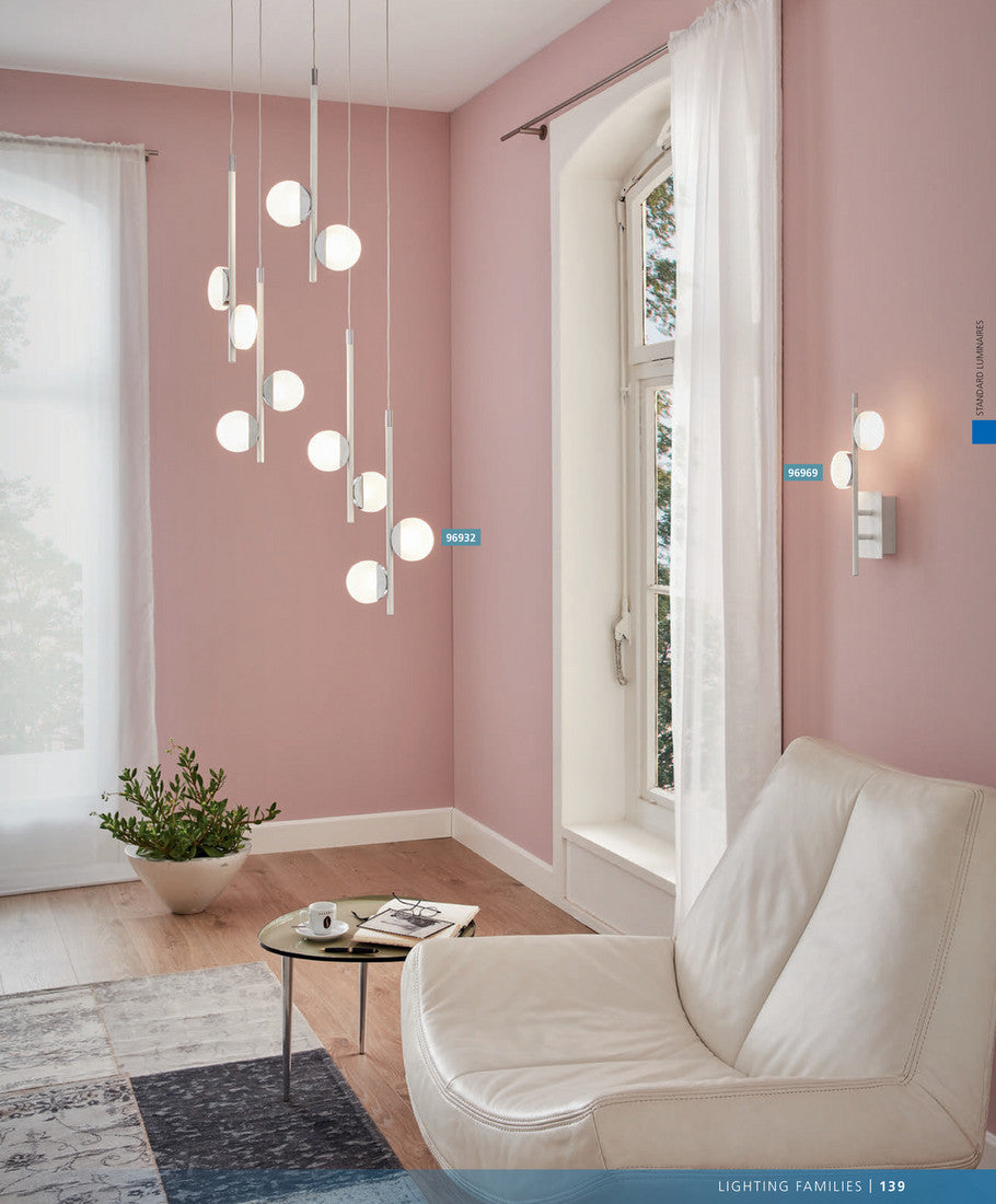 LED Pendant White Chrome - Image 3
