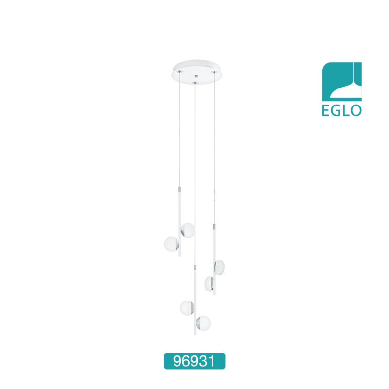 LED Pendant White Chrome