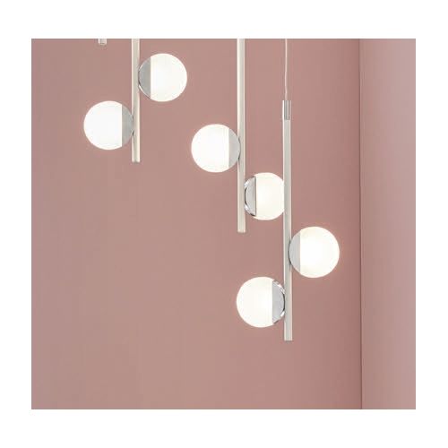 LED Pendant White Chrome - Image 2